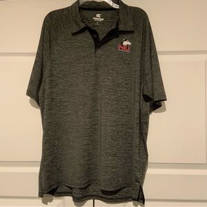 Northern Illinois University (NIU) Large Colosseum Men’s grey polo short sleeve